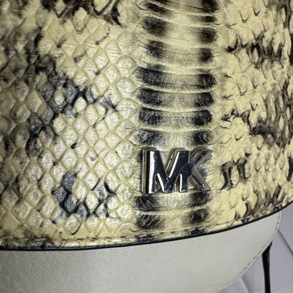 #201 Michael Michael Kors Python Half Dome Small … - image 3